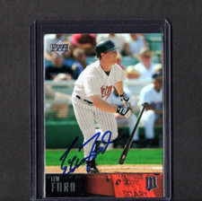 2003 UPPER DECK CARD SIGNED IP AUTO LEW FORD MINNESOTA TWINS GREAT