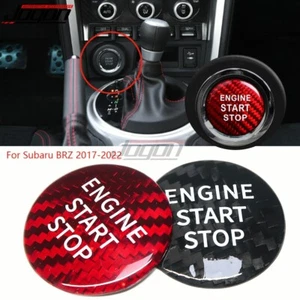 Carbon Engine Start Push Button Cover For Subaru BRZ 2017 2018 2019 2020 21-2022 - Picture 1 of 9