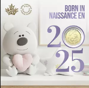 2025 Canada New Born Baby Gift Mint Set. Five UNC Coins Mint Set - Picture 1 of 7