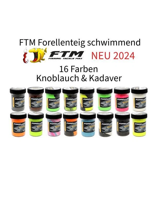 FTM Forellenteig schwimmend NEU 2024 Knoblauch/Kadaver UV-AKTIV  (119,80 EUR/kg) - Bild 1 von 1