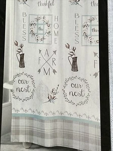 Avanti Our Nest Shower Curtain ~ Bless This Home ~ Fabric ~ 72" x 72" - Picture 1 of 3
