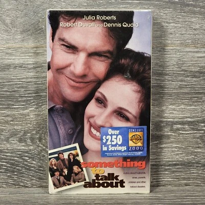 Something to Talk About VHS 1996 Julia Roberts New Factory Sealed Watermarks Foto 1 de 4