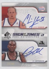 2008 SP Authentic Sign of the Times 2 /50 Chris Kaman Al Jefferson #SD-KJ Auto