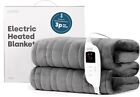 LIVIVO Heated Electric Over Blanket ? Ultra Soft Micro Fleece Throw with 10 H