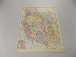 1884 Map of PACIFIC STATES and TERRITORIES - Picture 1 of 1