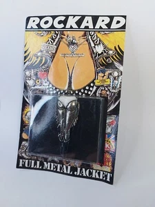 Rockard Heavy LEGS Skull Pin Badge rare 1993 full Battle Jacket  - Picture 1 of 3