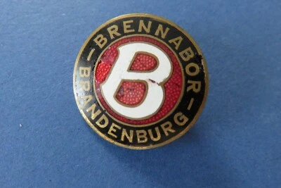 Orig.  Alte   BRENNABOR  Auto  Abzeichen Brosche  Dm. 28 mm - Bild 1 von 4