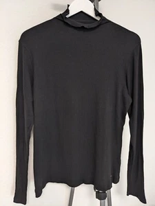 Tommy Hilfiger Pullover schwarz Rippstrick Damen Größe XL Rollkragen - Bild 1 von 5
