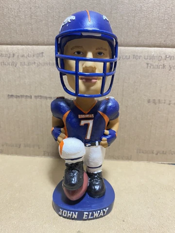 John Elway Bobble Head Doll by Bobble Dobbles Denver Broncos NFL Q.B. Club Cover
