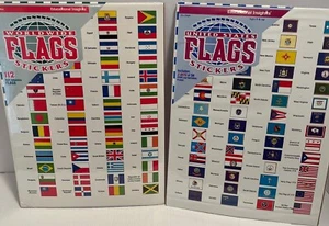 Educational Insights United States and World Flag Self-Adhesive Stickers New - Picture 1 of 5