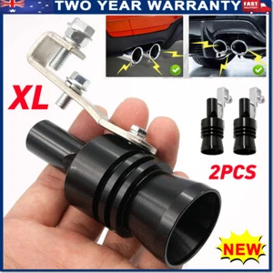 Car Turbo Sound Muffler Exhaust Pipe Oversized Roar Loud Whistle Maker Sound 2X - Picture 1 of 11