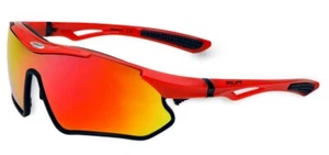 OCCHIALE SPORTIVO XFUN GLASSES XF03 ROSSO-LENTE ROSSA - Picture 1 of 1