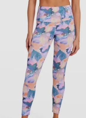 $74 Onzie Mujer Púrpura Flora Aura Tiro Alto Leggings Pantalones Talla L Foto 1 de 3