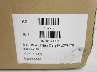 Steelcase Volley Premium Brushed Aluminum Monitor Dual Arm Adapter Base & Clamp - Image 1 of 4