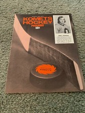 1972 Fort Wayne Komets v Flint Generals IHL Hockey Program Terry Thomson