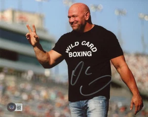 DANA WHITE SIGNED HANDSIGNIERT 8x10 FOTO PRÄSIDENT DER UFC MMA BECKETT BAS - Bild 1 von 2