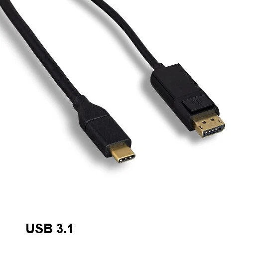 Lot10 6' USB 3.1 Type C to DisplayPort Cable 4Kx2K for PC Smartphone Laptop - Image 1 of 1
