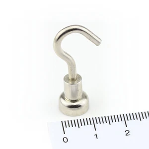 10 NEODYM POWER MAGNETHAKEN D10 mm NDFEB BIS 2 KG SUPER STARK MAGNET HAKEN - Bild 1 von 4