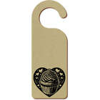 &#39;Cupcake in a Heart&#39; 200mm x 72mm Door Hanger / Sign (DH00040142)