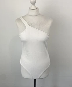 Body monospalla Gauge 81 bianco taglia grande donna - Foto 1 di 11