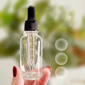 Transparent Glass Liquid Dropper Reagent Eye Pipette Essential Oils Bottle* - Picture 1 of 19