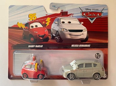 Coches Disney Pixar-- Maddy McGear y Melissa Bernabrake-- Metal-- Paquete de 2 Foto 1 de 4