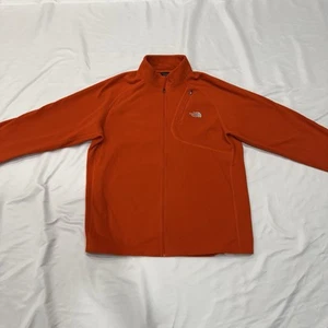 The North Face Mens Full Zip Fleece Jacket Red Size XL Front Zip - Picture 1 of 6