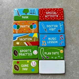 Melissa & Doug Magnetic Daily Calendar Activities Replacement Pieces - Picture 1 of 2