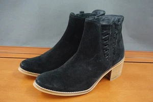 Paul Green Vienna Ankle Bootie Womens 6.5 US Shoes Black Suede Zip Cutout Casual - Picture 1 of 12