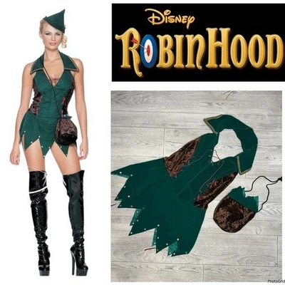 Disney leg Avenue Robin Hood Halloween costume cosplay dress and bag / purse s/m - Image 1 of 4