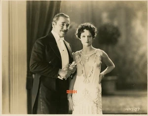 LOUISE BROOKS & NOAH BEERY Vintage Original Photo EVENING CLOTHES LinenBack 1927 - Picture 1 of 2