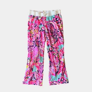 Lilly Pulitzer Girls Little Beach Pant Serene Blue Big Escapade - Picture 1 of 11