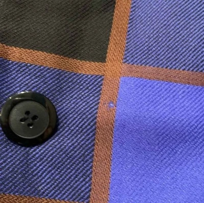 Blazer de lana Kasper ASL para mujer 100 % chaqueta talla 8 azul a cuadros ropa de trabajo profesional Foto 1 de 4