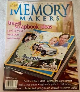 MEMORY MAKERS MAGAZINE - March/April 2001 - NEW, Vintage & NLA - Imagen 1 de 1