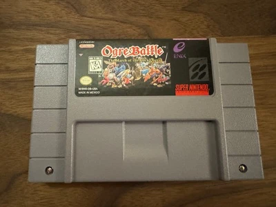 Ogre Battle: The March of the Black Queen (SNES) - Authentic, tested, board pics - Image 1 of 4