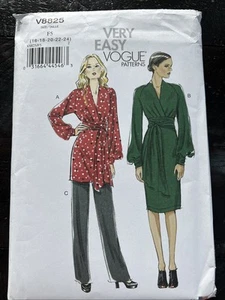 UNCUT Vogue V8825 Misses Pullover Tunic, Dress, Pants F5 (16-24) Pattern - Picture 1 of 2