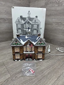 Dept 56 Snow Village "Christmas Lake High School"  - 1996 -w/ Light Cord & Box  - Picture 1 of 9