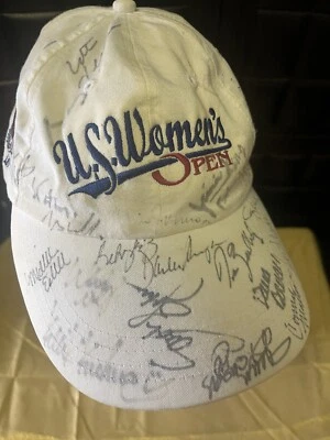 Vintage Collector’s US Women’s Open Golf Cap with 24 signatures  - Image 1 of 4