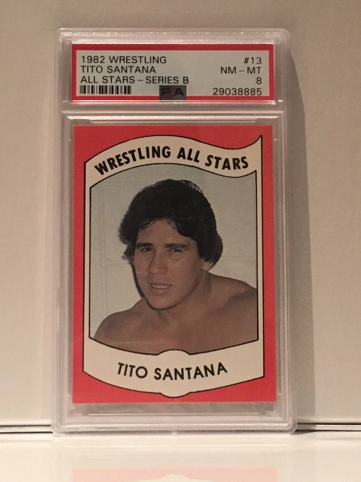 1982 Wrestling All Stars Tito Santana PSA 8 Highest Grade on Ebay. Champ. WWF  - Image 1 of 1