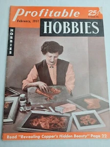 Profitable Hobbies Magazine from February 1951 Interesting Ads - Imagen 1 de 4
