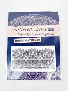 TATTERED LACE TROQUELES de STEPHANIE WEIGHTMAN -BORDIE VENECIANO - NUEVO - Imagen 1 de 2