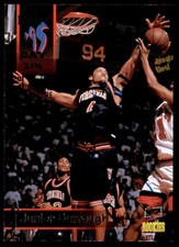 1995  Signature Rookies #15 Junior Burrough V   Basketball Virginia