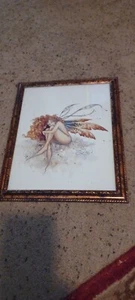 Framed Amy Brown Print Shy - Picture 1 of 2