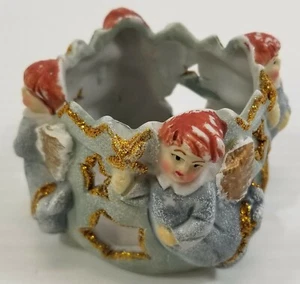Autom Circle of Angels Ceramic Tea Light Candle Holder - Picture 1 of 6