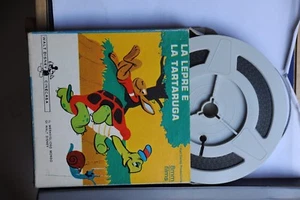WALT DISNEY - LA LEPRE E LA TARTARUGA - FILMINO SUPER colore 8 mm CM 12,5  - Picture 1 of 1