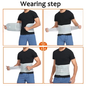 Back Support Lower Back Brace Pain Relief Lumbar Support Belt Sciatica Women Men - Picture 1 of 51