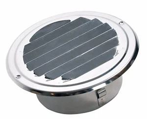 Stainless Steel Air Vent Grille with Fitting Flange Air Supply Exhaust Valve - Picture 1 of 3