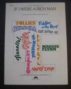 If I Were A Rich Man from "Fiddler On The Roof" sheet music - Picture 1 of 6