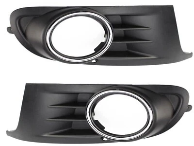 Fog Light Trims Vent Grille Left Right Chrome Fits Golf 6 VI - Image 1 of 4