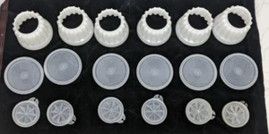 6 VTG Tupperware Jel-ette Jello Molds Jel-N-Serve 1955 Millionare Line 297-30 - Picture 1 of 4